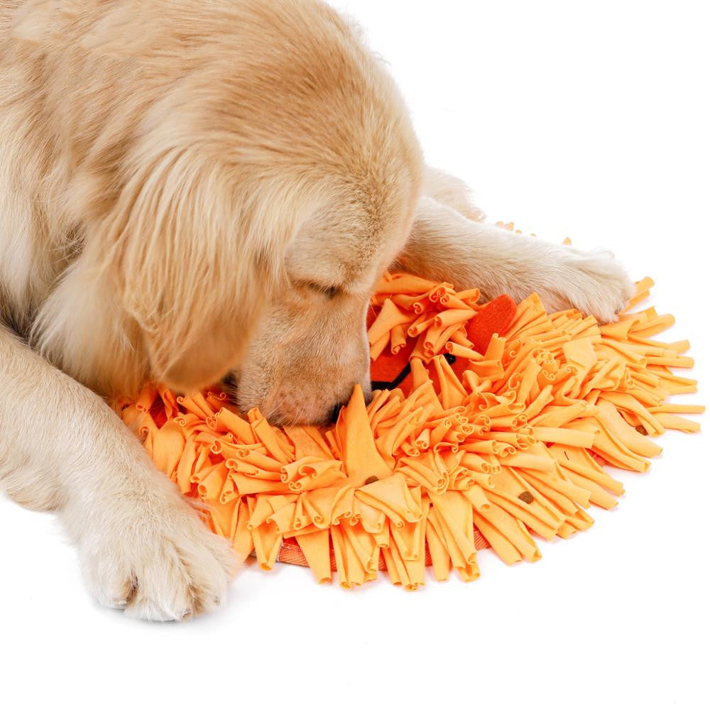 16in Lion Head Dog Snuffle Mat