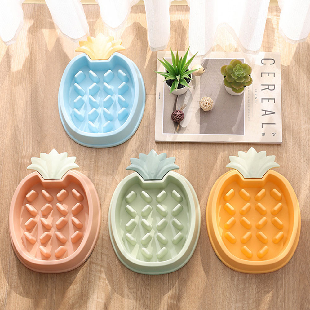 Pineapple Shaped Slow Feeder Dog Bowl