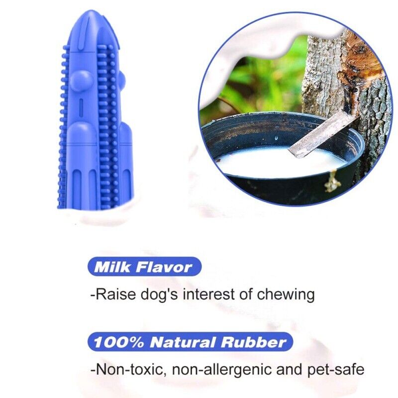 Pet Dog Chew Toy Toothbrush Teeth Cleaning Molar Rubber Squeaky Interactive Dog Toy Food Dispenser Ball Dog Chew Toys Dog Toy Food Dispenser Pet Molar Tooth Cleaning