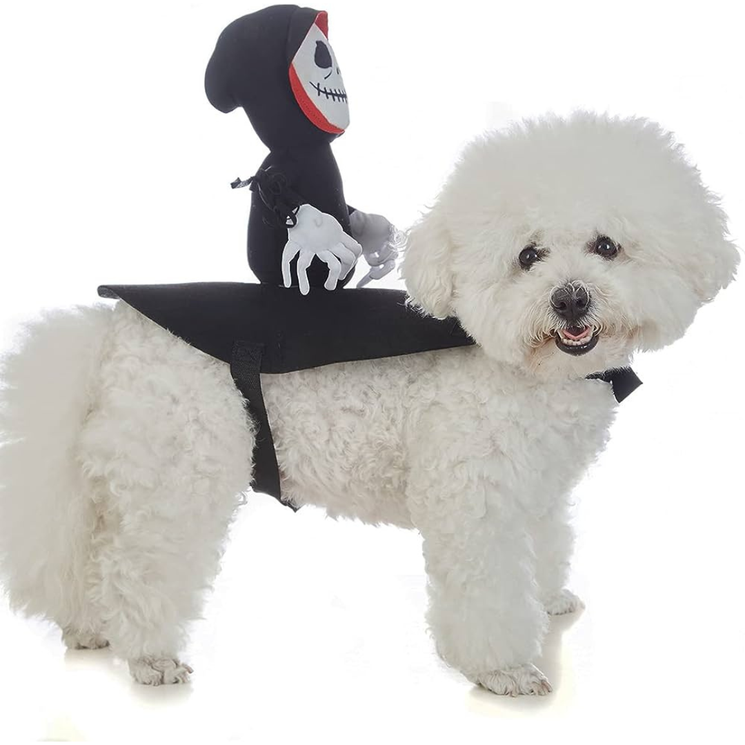 Grim Reaper Rider Dog Costume