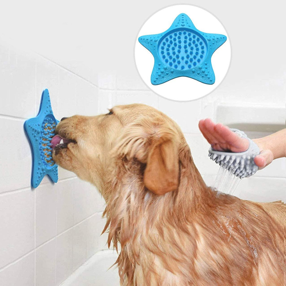 Suction Cup Starfish Shaped Dog Licking Mat