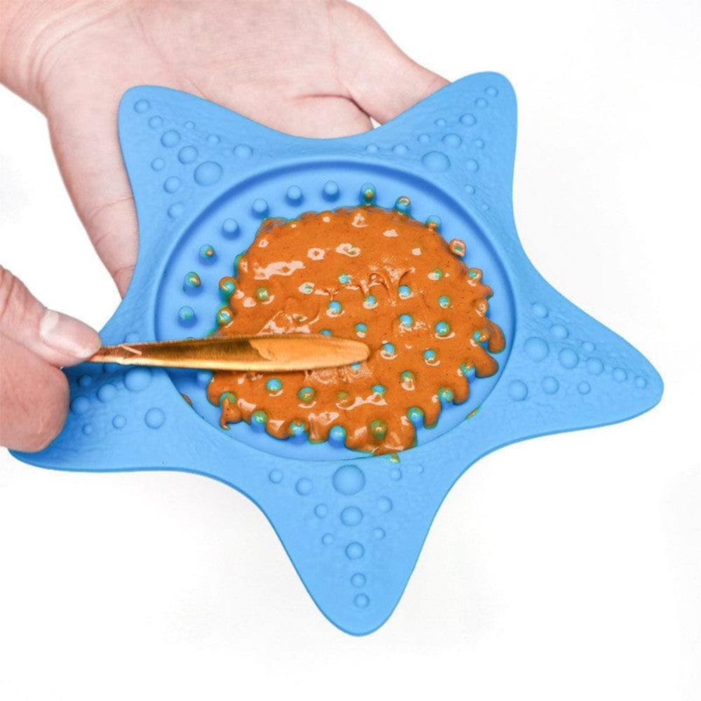 Suction Cup Starfish Shaped Dog Licking Mat