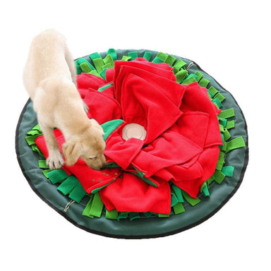 27in Round Rose Flower Snuffle Mat