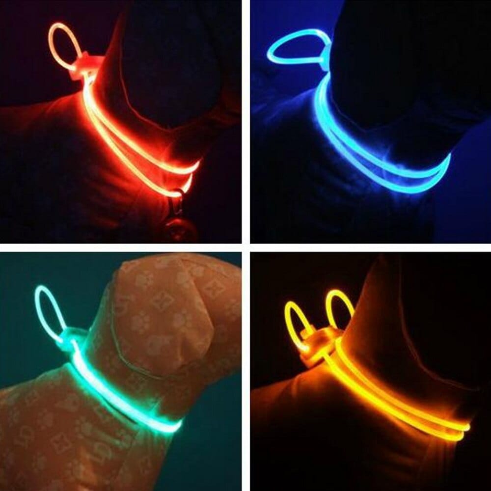 Adjustable LED Safety Strap Dog Necklace