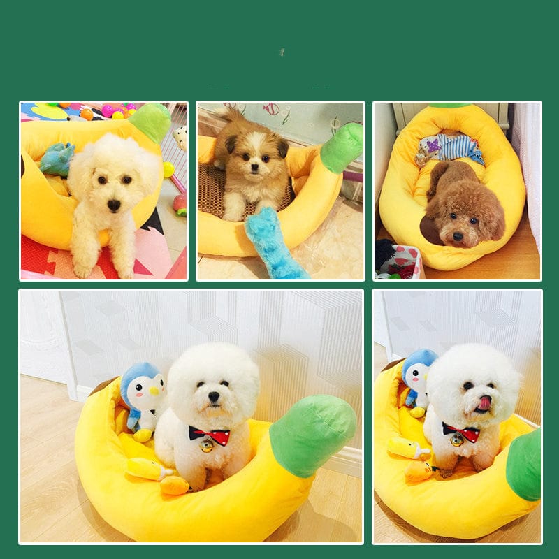 Banana Shaped Dog Bed