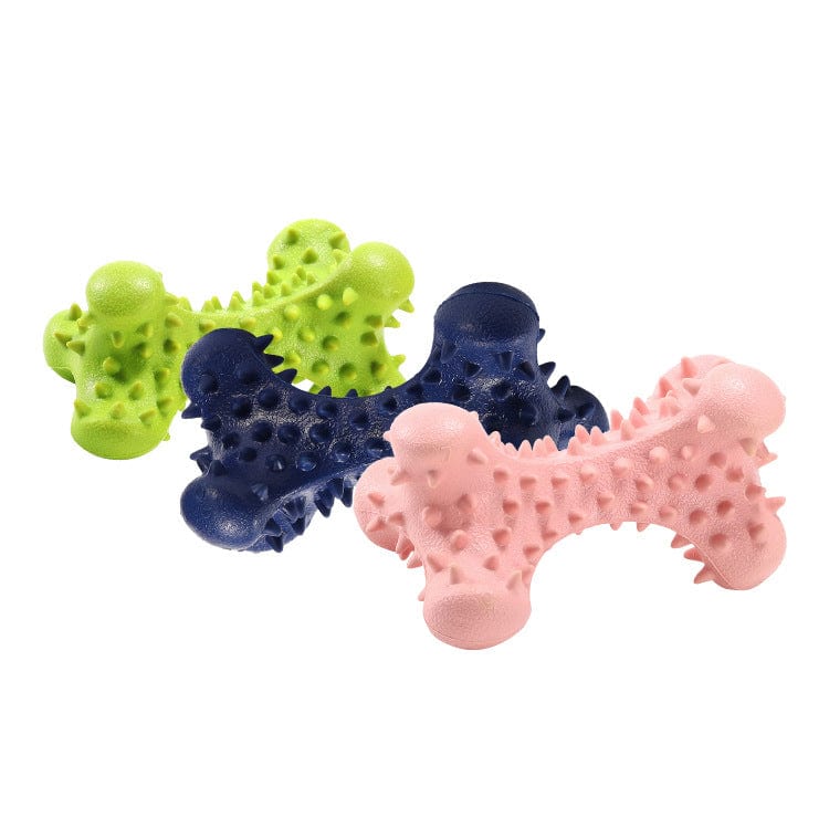 Bite-resistant piercing bone dog bite toy