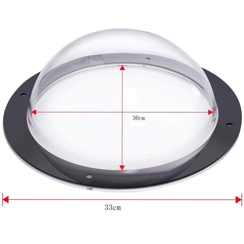 Black Acrylic Window Transparent Semi-circular Cover Pet Fence Window