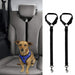 Black Car Headrest Restraint Dog Leash