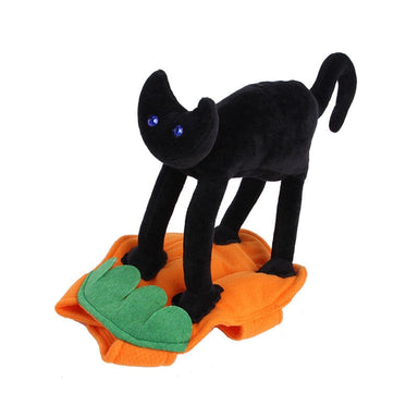 Black Cat Riding Dog Costume