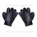 Black Deshedding Dog Hair Grooming Gloves