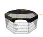 Black Eight-sided Pet Fence Top Cover Four Seasons Universal Dog