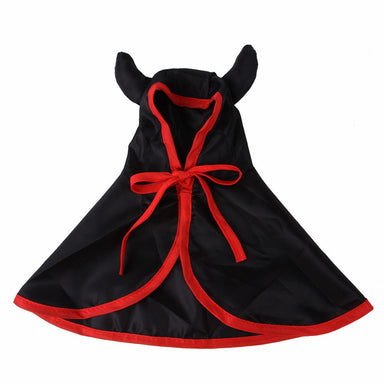 Black / L Devil Horns and Cape Dog Costume