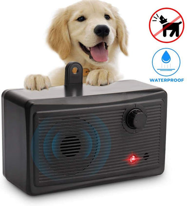 Black Outdoor Ultrasonic Bark Control Dog Driving Device