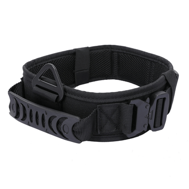 Black Quick Release Metal Buckle Outdoor Dog Walking Collar