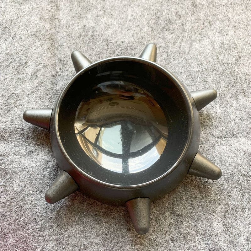 Black Spiked Collar Shaped Dog Bowl