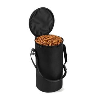 Black Waterproof Food Bag Dog Feeders Travel Bowls Dry Food Container Bag For Dog Food