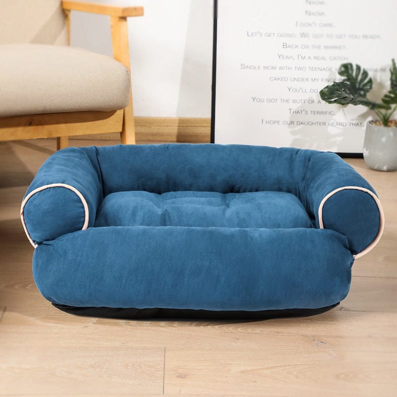 Blue / 2XL Dog Sofa Bed Sleeping Bag Kennel Cat Puppy Sofa Bed Pet House Winter Warm Beds Cushion