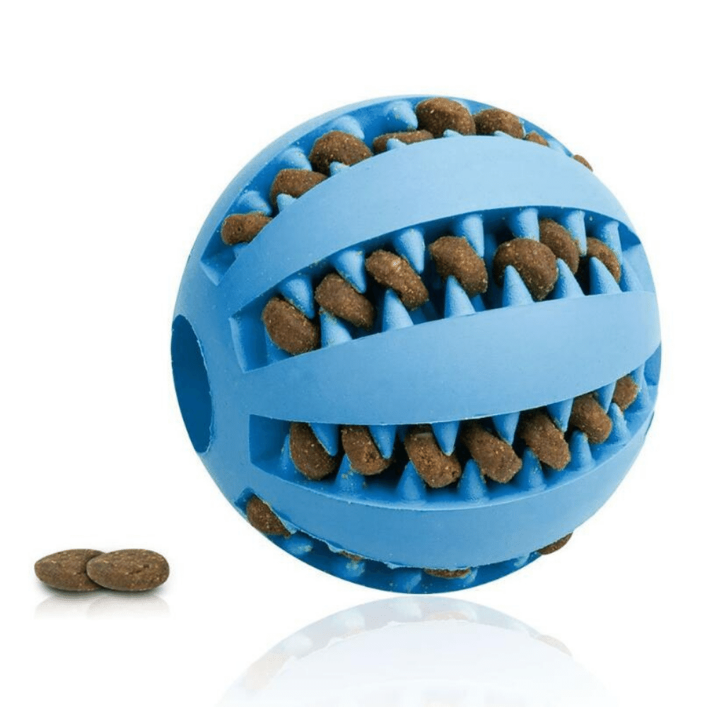 Blue / 5cm Teeth Cleaning Treat Ball Dog Chew Toy