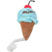 Blue Cute shape ice cream pet bite-resistant molar toy