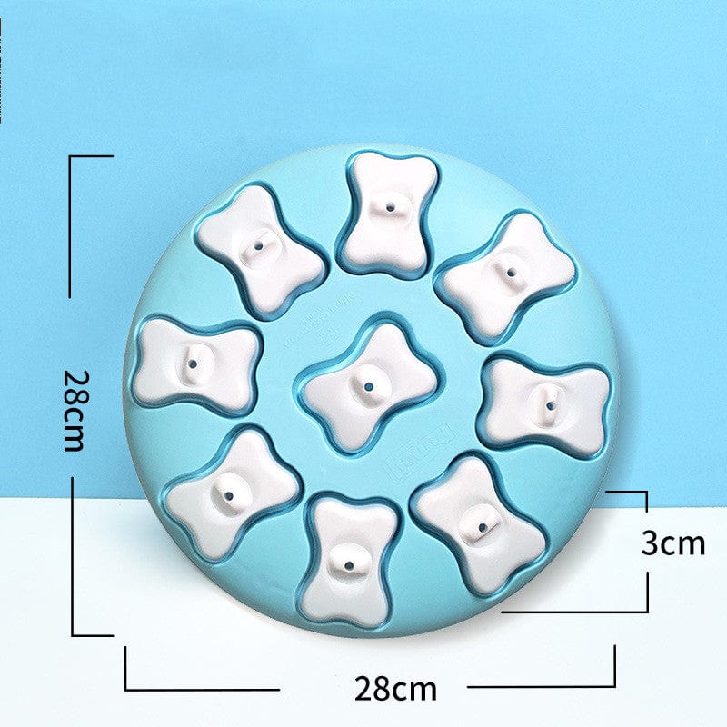 Blue Dog Puzzle Toys Increase IQ Interactive Puppy Dog Food Dispenser Pet Dogs Training Games Feeder For Puppy Medium Dog Bowl Dog Puzzle Toys Increase IQ Interactive Puppy Dog Food Dispenser P