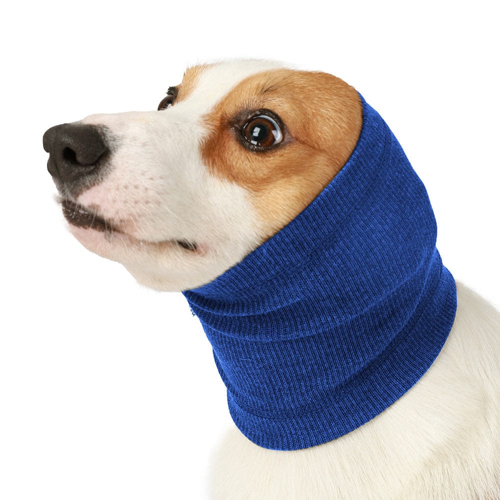 Blue / M Simple Pet Dog Comfort Headgear Bib