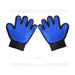 Blue new Deshedding Dog Hair Grooming Gloves