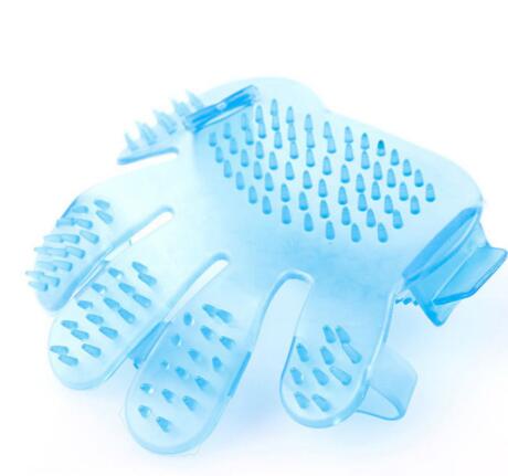 Blue Pet finger grooming brush massage, hand brush cat, dog bath brush beauty, pet cleaning supplies wholesale