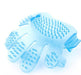 Blue Pet finger grooming brush massage, hand brush cat, dog bath brush beauty, pet cleaning supplies wholesale