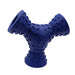 Blue / Q1pc Trihedron Pet Toys Durable Food Dispensing Toys