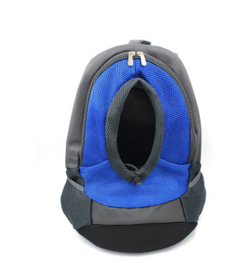 Blue / S Pet backpack dog out portable breathable bag