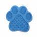 Blue Silicone Paw Shaped Dog Licking Mat