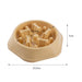 Bone Pattern Slow Feeder Dog Bowl