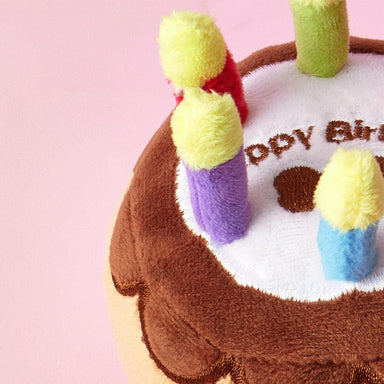 Brown New Product Pet Plush Toy Pet Birthday Candle Cake