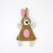 Brown rabbit Dog Toy Plush Donkey Chewing Toy