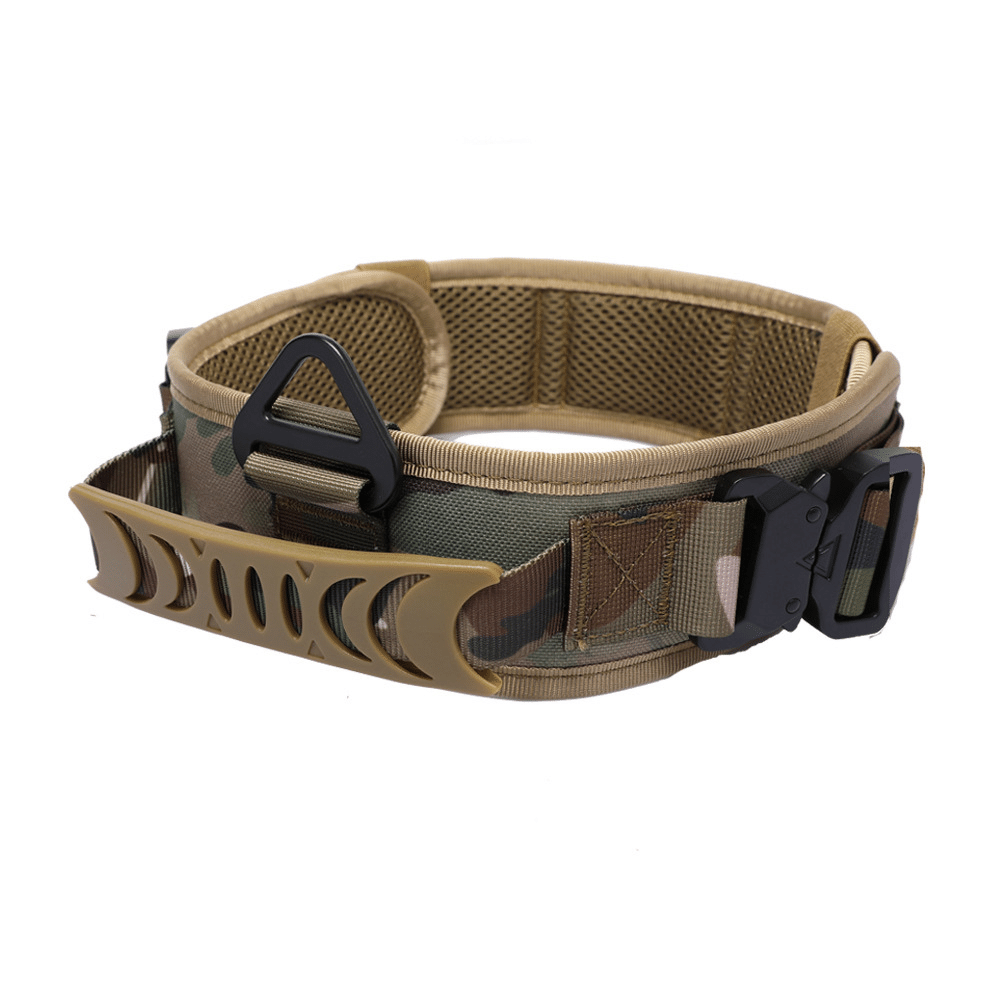 Camouflage Quick Release Metal Buckle Outdoor Dog Walking Collar