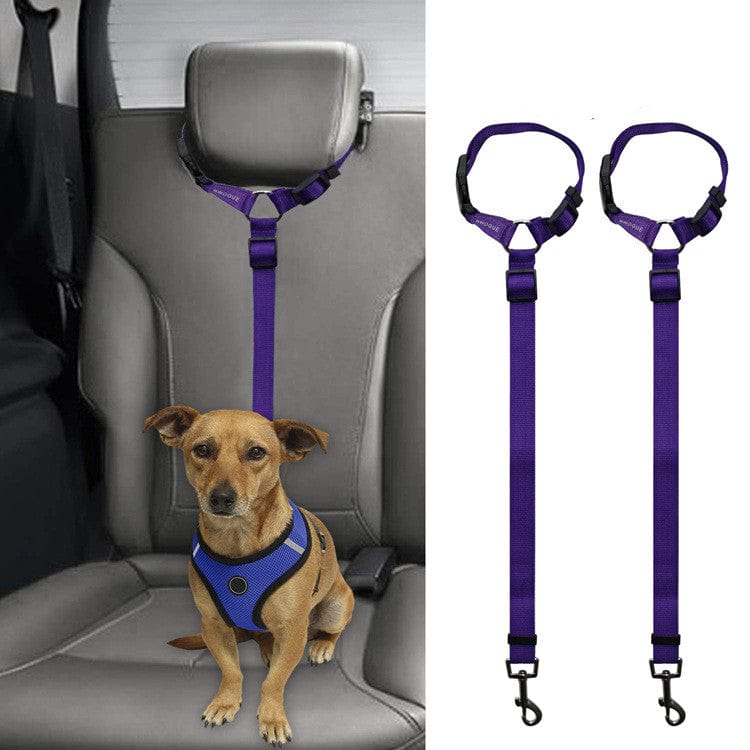 Car Headrest Restraint Dog Leash