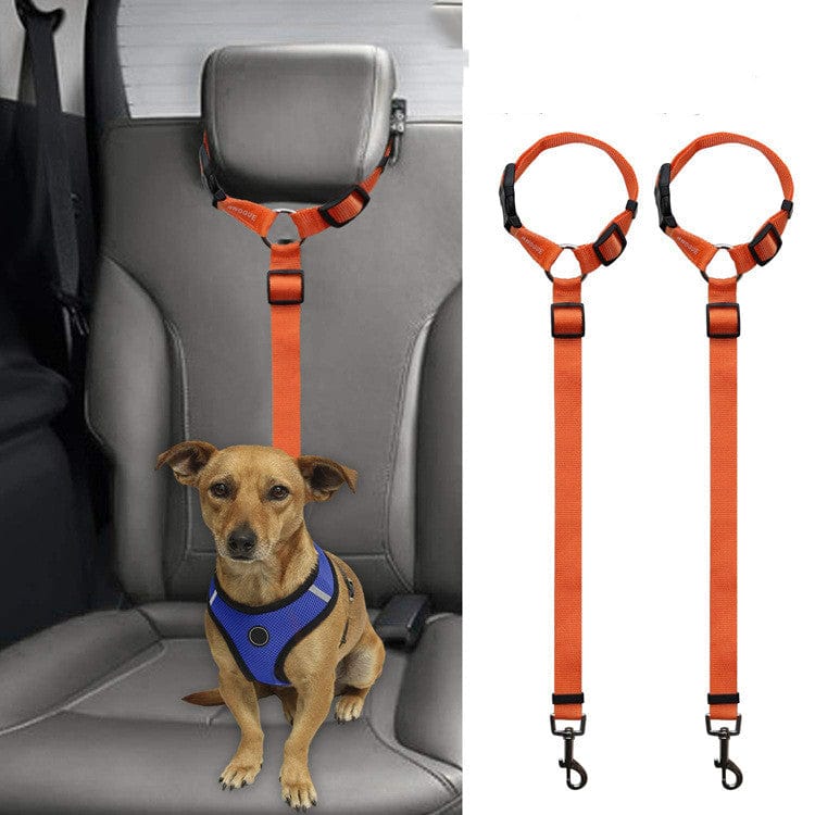 Car Headrest Restraint Dog Leash