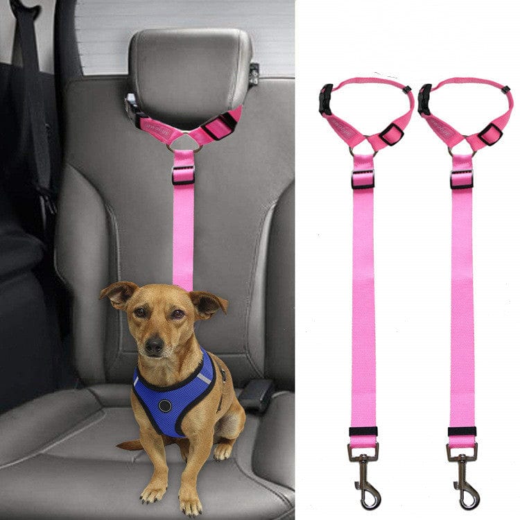 Car Headrest Restraint Dog Leash