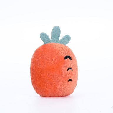 Carrot / 8x11x4.5cm Pet Dog Plush Fruit Sound Toy