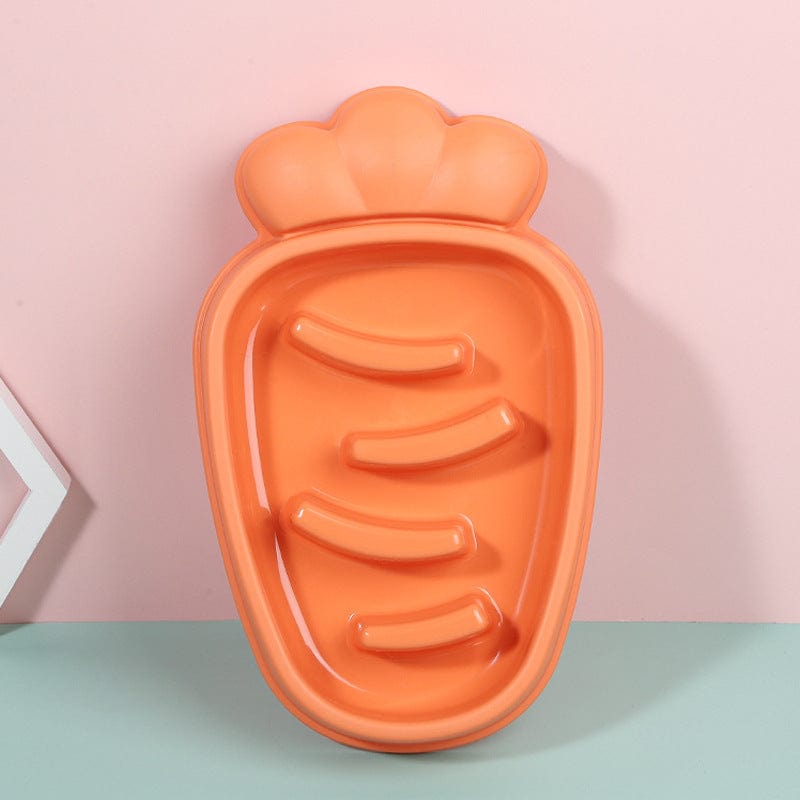 Carrot Shaped Slow Feeder Bowl