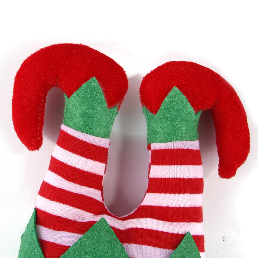 Christmas Elf Legs Dog Hat