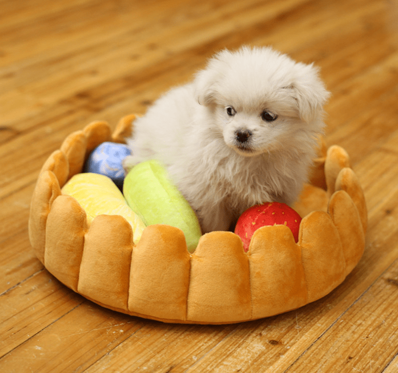 default Pet plush cat dog mat kennel cat litter winter warm creative pet mat fruit egg tart bed