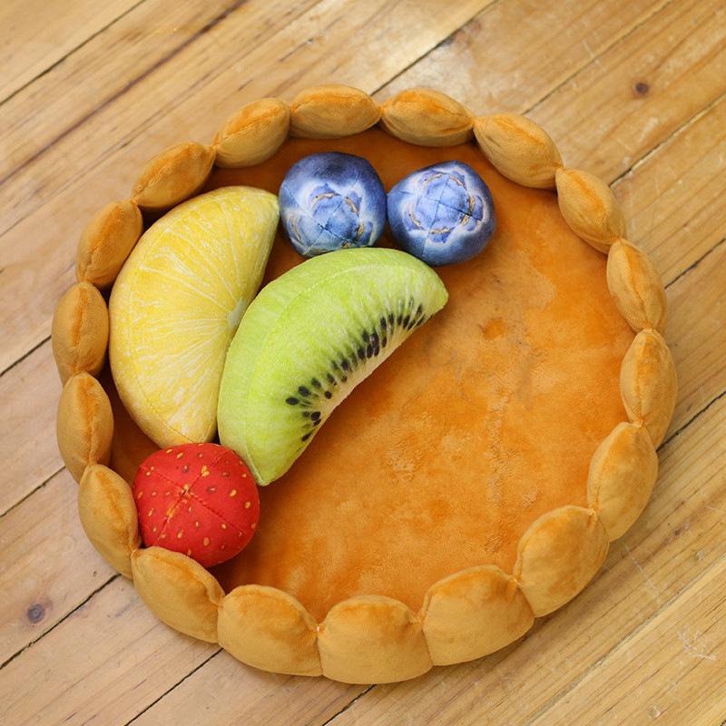 default Pet plush cat dog mat kennel cat litter winter warm creative pet mat fruit egg tart bed