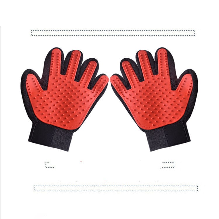 Deshedding Dog Hair Grooming Gloves