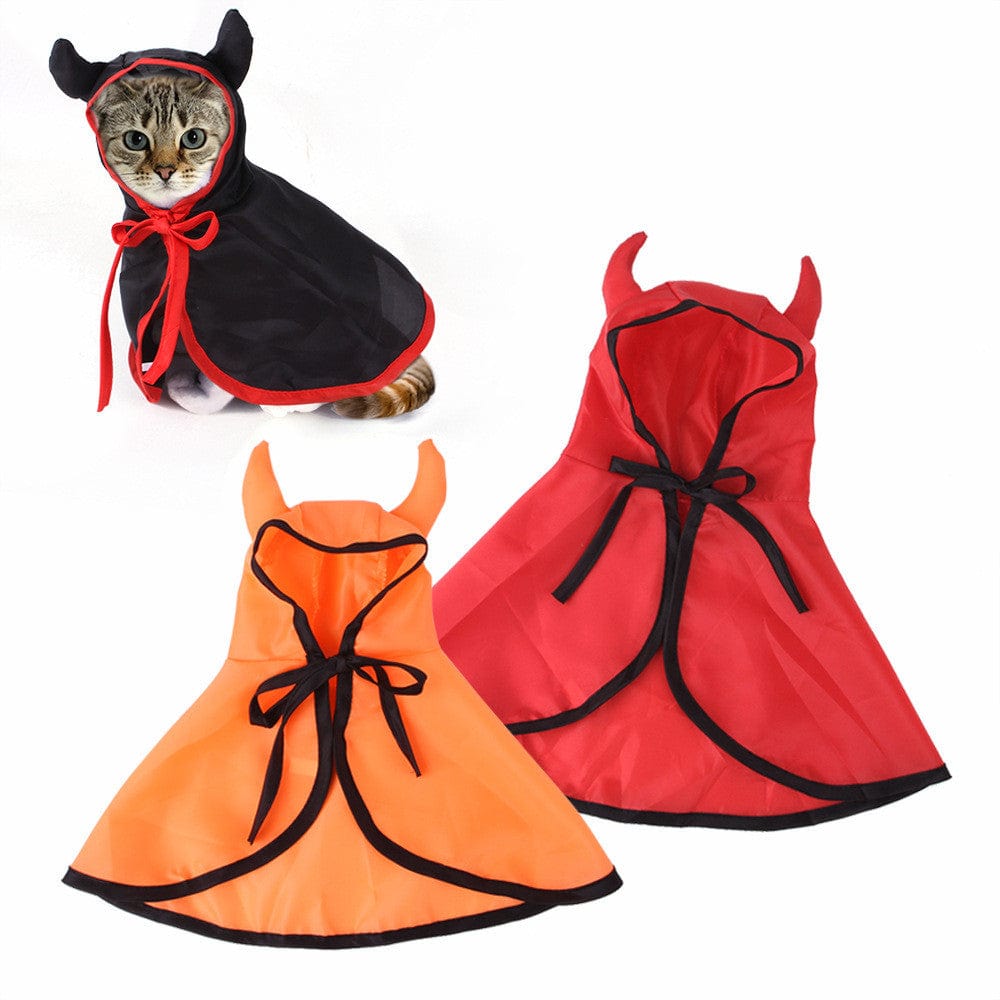 Devil Horns and Cape Dog Costume