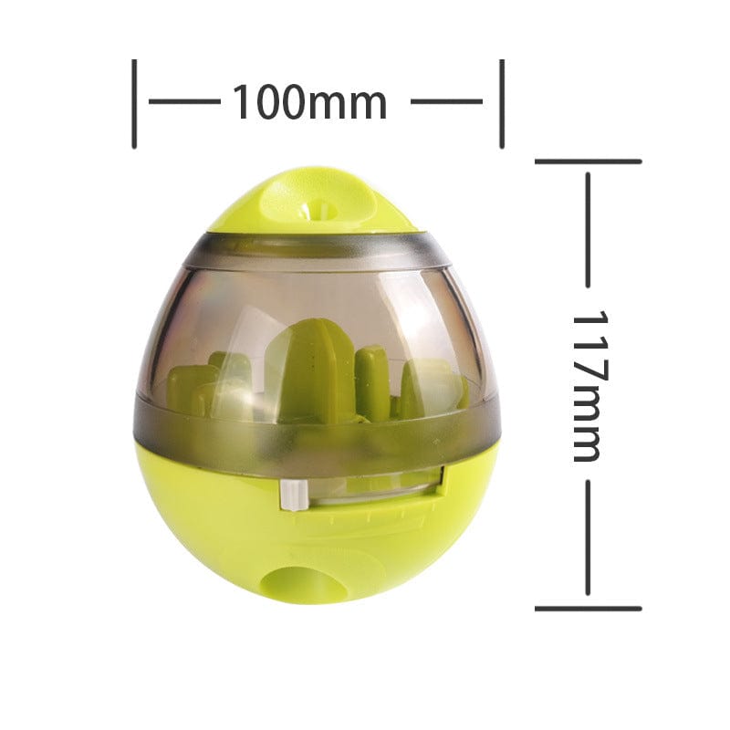 Egg Shaped Tumbler Treat Dispenser Dog Toy