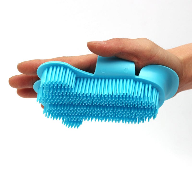 Foot-shaped Pet Dog Bathing Massage Brush