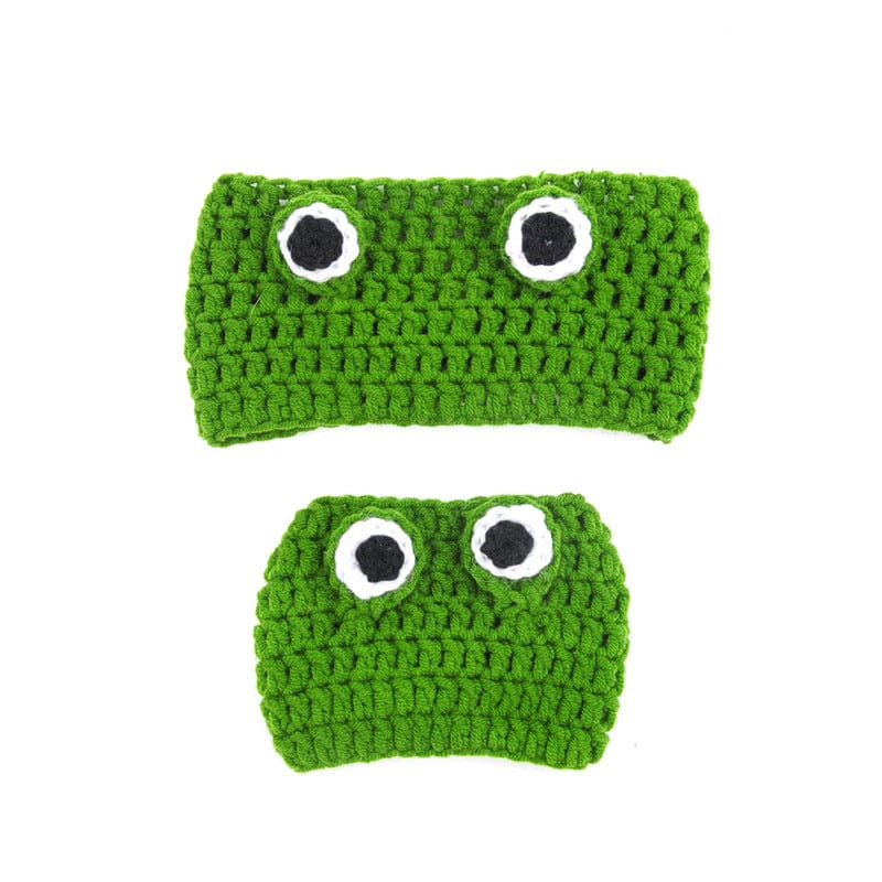 Frog woolen hat Cartoon Cross-Dressing Dog Cat Cross-Dressing Headgear Woolen Hat