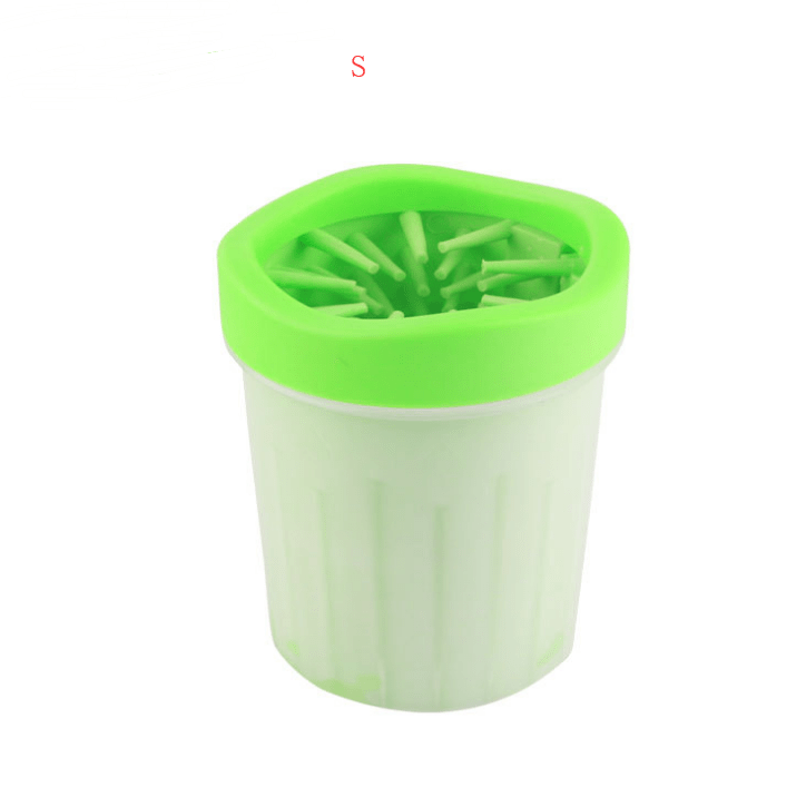 Green B / S Silicone Dog Paw Washer Cup