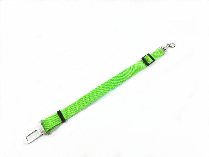 Green Car Seat Belt Clip Dog Leash